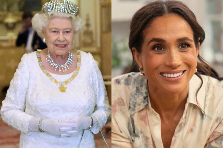 Rainha Elizabeth e Meghan Markle