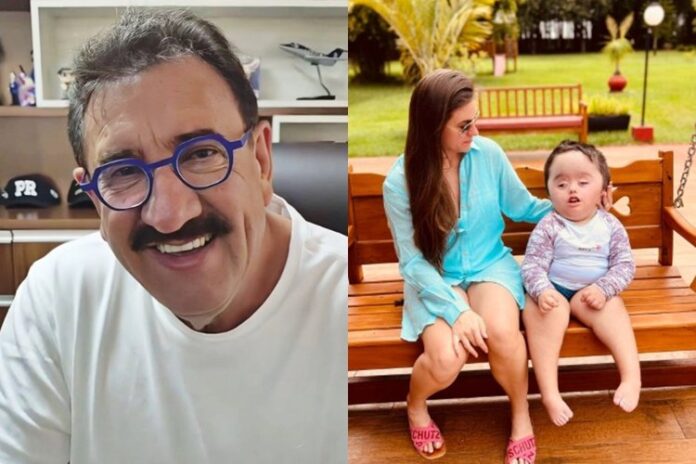 Ratinho, Bruna Massa e Noah - Foto: Instagram