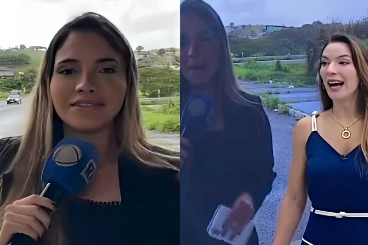 Repórter da Record entra em trabalho de parto ao vivo