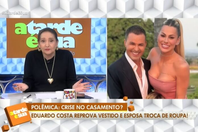 Sonia Abrão, Eduardo Costa e Mariana Polastreli Sonia Abrão, Eduardo Costa e Mariana Polastreli - Foto: A Tarde é Sua/RedeTV!