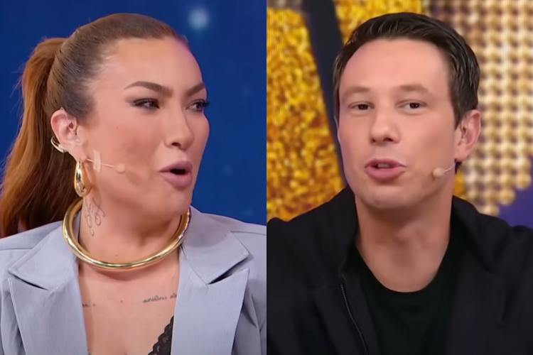 Thayse Teixeira deixa Gabriel Cartolano desconcertado no Fofocalizando: “Cara de machão”