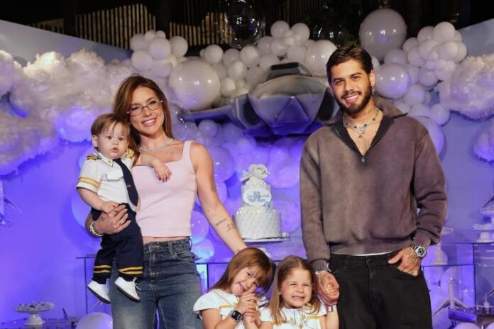 Virginia Fonseca, José Leonardo, Maria Alice e Maria Flor, Zé Felipe