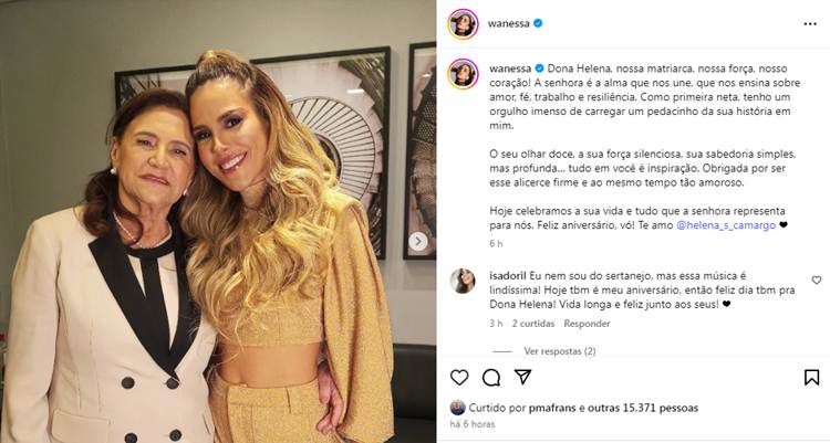 wanessa camargo - print Instagram