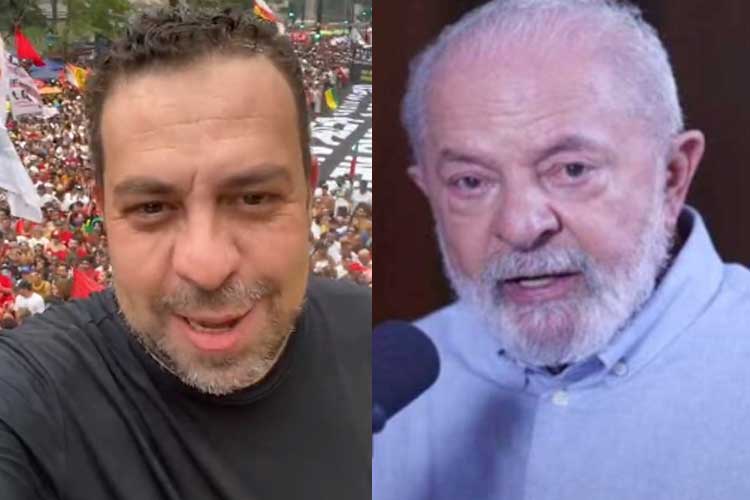 Guilherme Boulos e Lula
