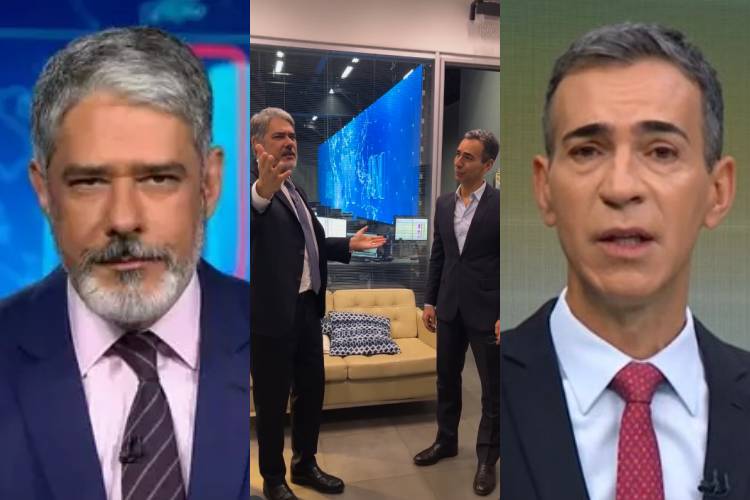 César Tralli e William Bonner