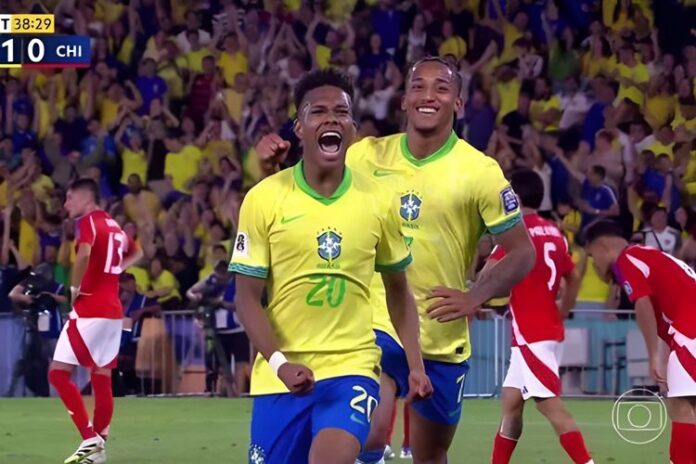 Estêvão na Seleção Brasileira - Foto: TV Globo