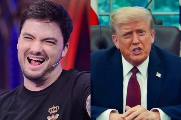 Felipe Neto e Donald Trump - Foto: Globo/Twitter