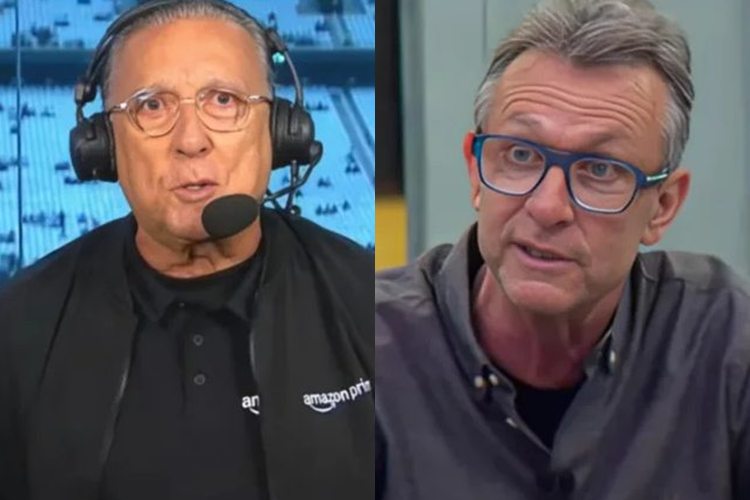 Galvão Bueno manda Craque Neto ‘calar a boca’ durante jogo da Copa do Brasil