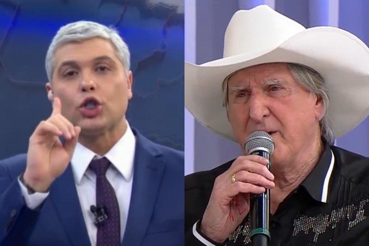 Joel Datena se revolta no ‘Brasil Urgente’ e defende cantor Sérgio Reis: “É assustador”