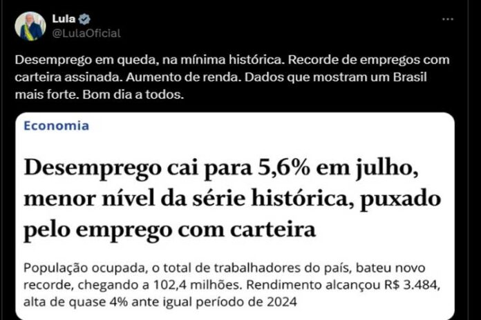 Lula desemprego