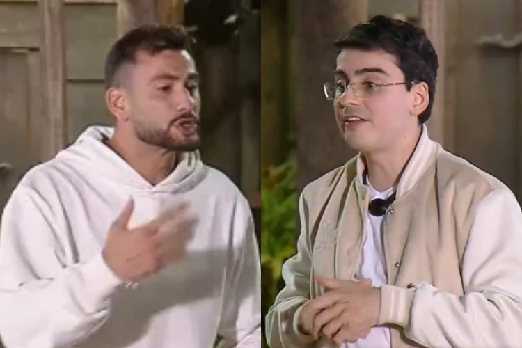 A Fazenda 17: Nizam e Dudu Camargo discutem ao vivo e clima fica pesado: “Cala a boca!”