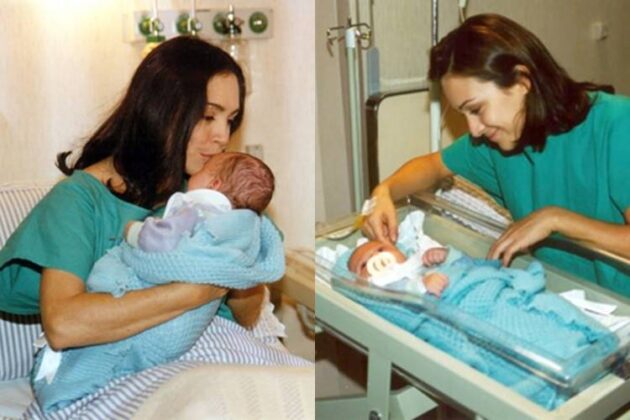 Por Amor - Helena troca os bebês