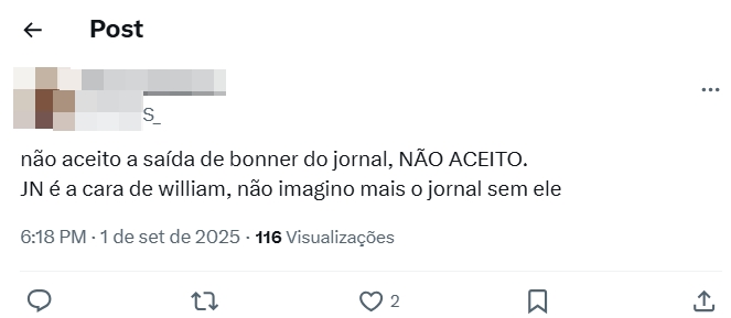 Post do X Post do X (Reprodução: Twitter)