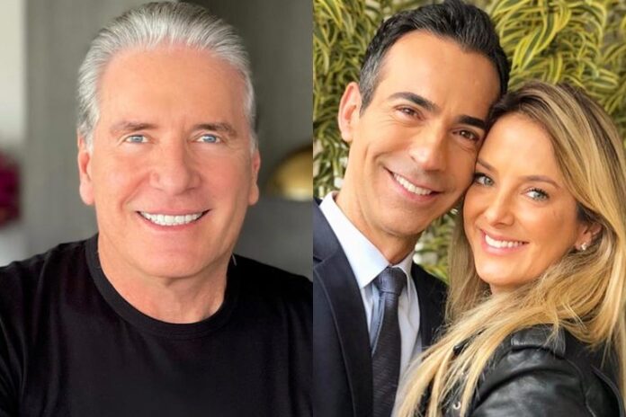 Roberto Justus, César Tralli e Ticiane Pinheiro - Foto: Instagram