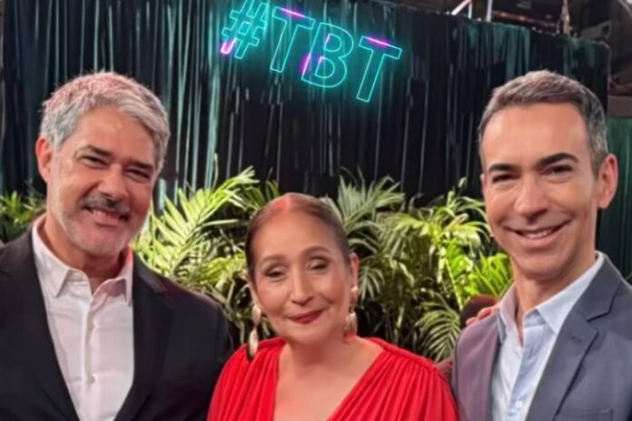 William Bonner, Sonia Abrão e César Tralli