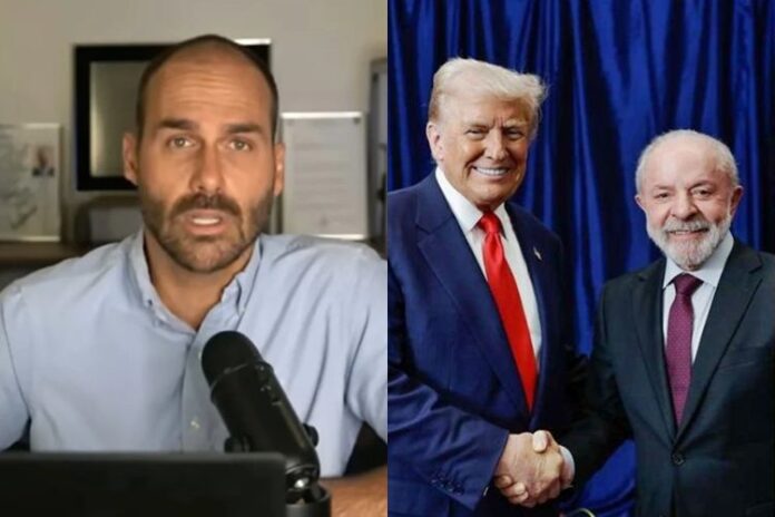 Eduardo Bolsonaro, Trump e Lula Eduardo Bolsonaro, Trump e Lula - Foto: Ricardo Stuckert/ Twitter
