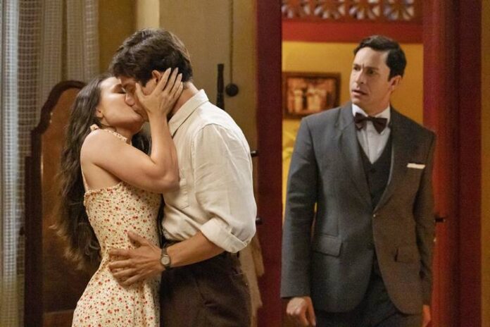 Êta Mundo Melhor - Celso fica chocado com beijo de Estela e Tulio