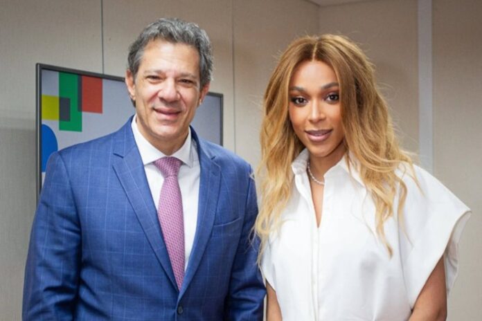 Fernando Haddad e Erika Hilton - Foto: Divulgação/Instagram