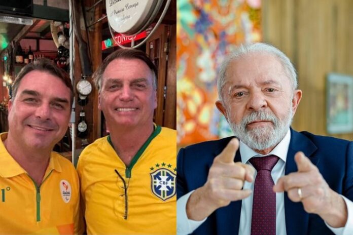 Flávio, Bolsonaro e Lula Flávio, Bolsonaro e Lula - Foto: Instagram/Gov