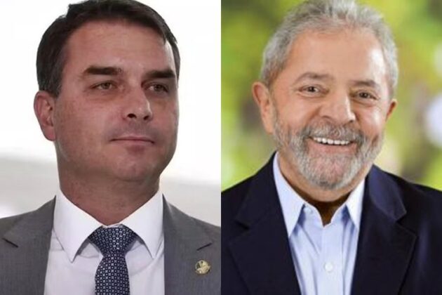 Fl&aacute;vio Bolsonaro e Lula