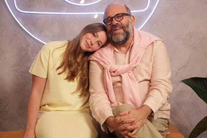 Otávio Müller e a filha