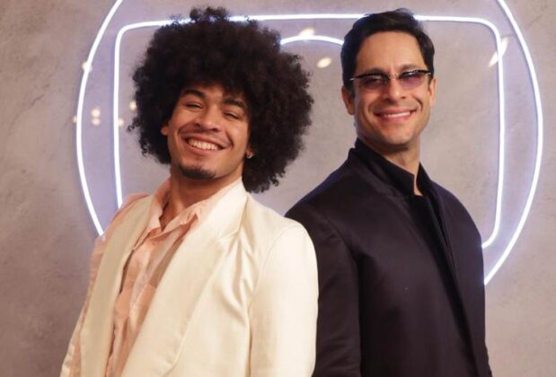 Rainer Cadete e o filho Pietro Cadete