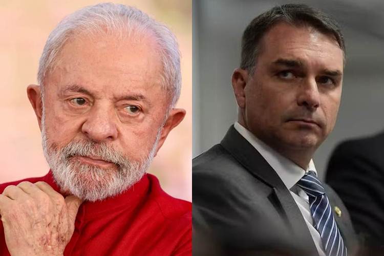 Lula e Flavio Bolsonaro - Agencia Brasil e Agência Senado