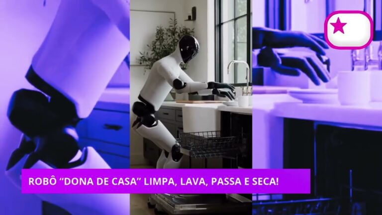 Conheça o Robô ‘Dona de Casa’ que Limpa, Lava, passa e seca