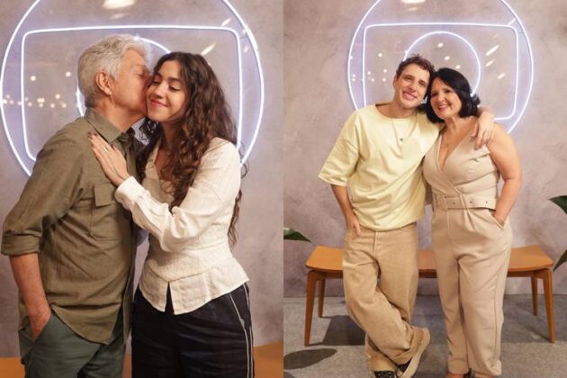 Caco Barcellos e a filha Alice / Diego Martins e sua mãe Erika