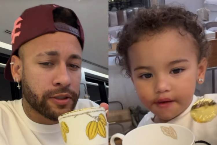 Neymar mostra momento fofo com Mavie e detalhe chama atenção: “Minha dupla”