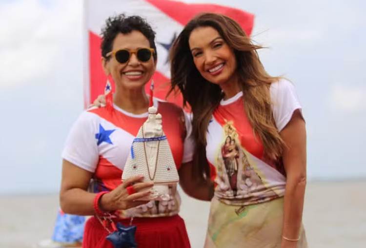 Patricia Poeta no Cirio de Nazaré - Divulgação