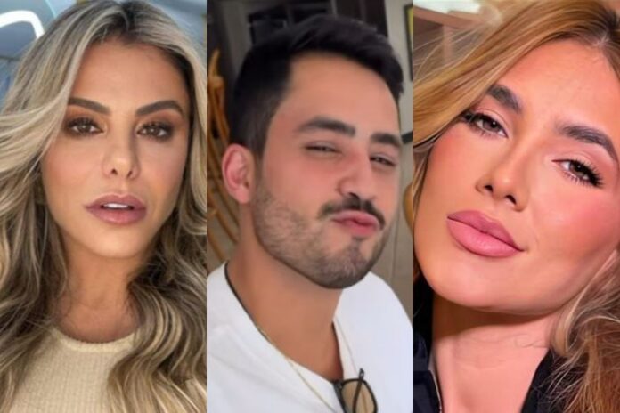 Poliana Rocha, Matheus Vargas e Virginia Fonseca 