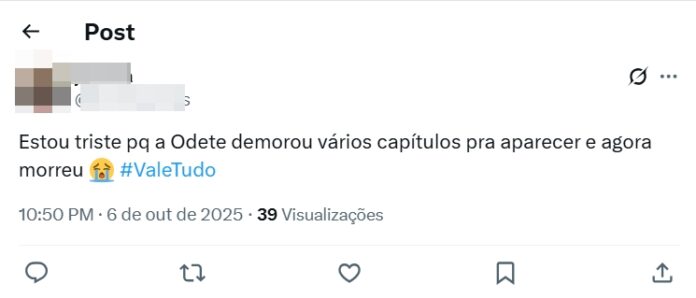 Público de Vale Tudo (Reprodução: X, antigo Twitter