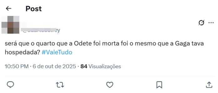 Público de Vale Tudo (Reprodução: X, antigo Twitter)