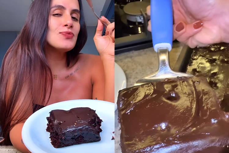 Carol Peixinho ensina a Receita de Bolo Chocolatudo sem farinha