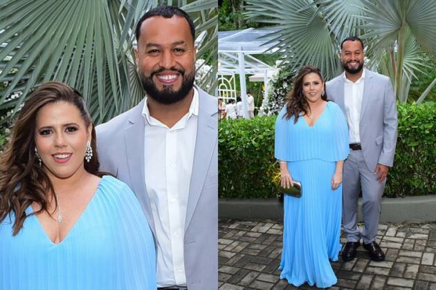 Tati Machado com o marido