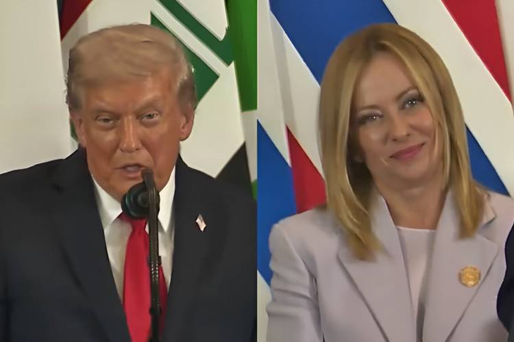 Trump dá ‘cantada’ em primeira-ministra da Itália: ‘Você não vai se ofender se eu disser que você é linda, vai?’
