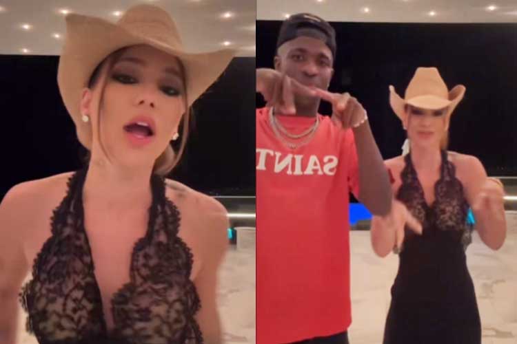 Virginia surge em primeiro vídeo ao lado de Vini Jr e legenda chama atenção