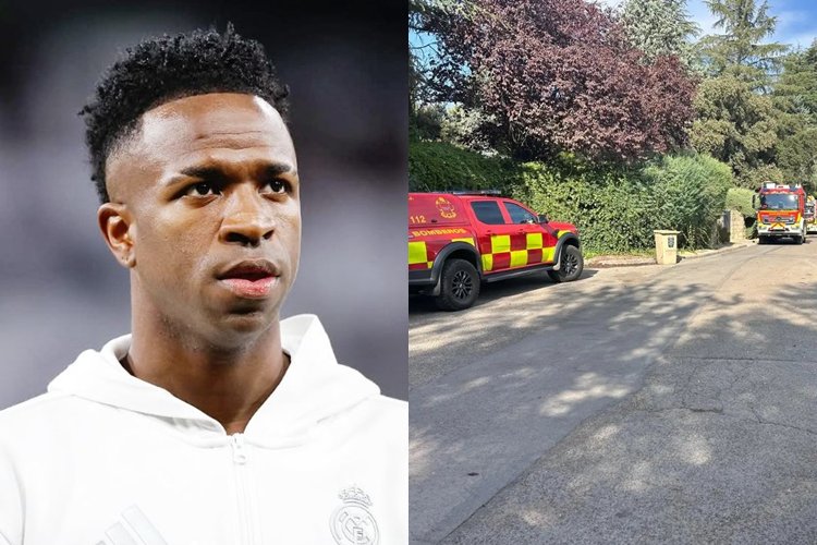 Mansão de Vini Jr. em Madri é atingida por incêndio