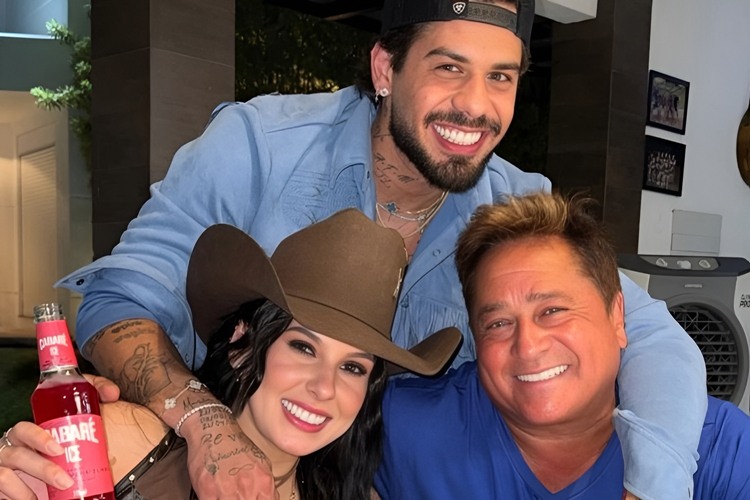 Zé Felipe, Ana Castela e Leonardo Zé Felipe, Ana Castela e Leonardo