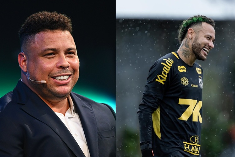 Ronaldo e Neymar (Foto: Reprodução)