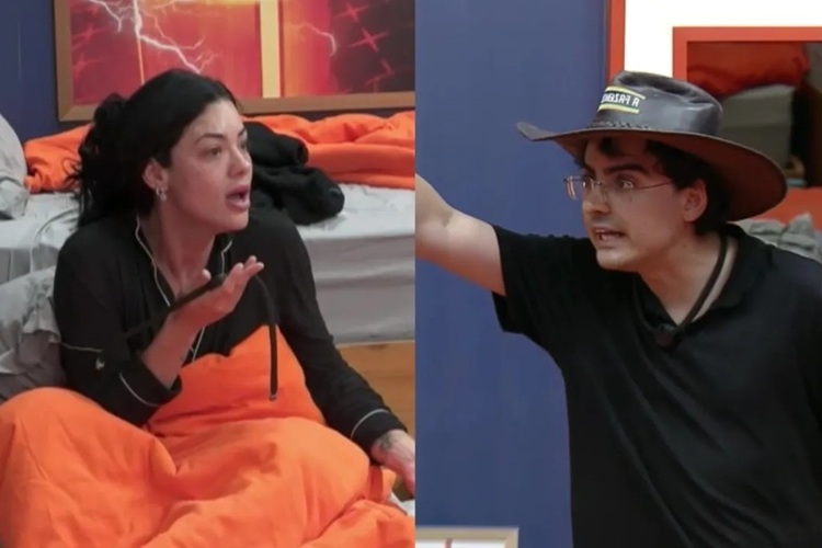 Rayane e Dudu Camargo em A Fazenda Rayane e Dudu Camargo em A Fazenda (Foto: Reprodução)