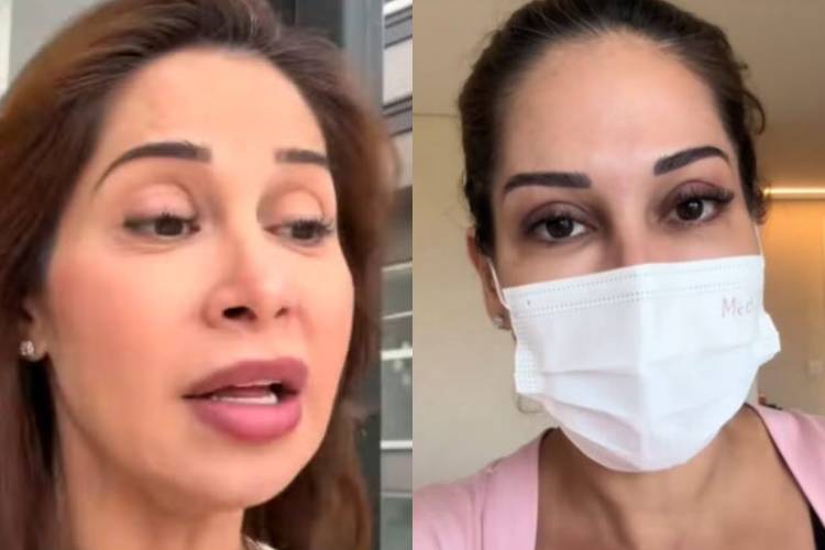 Maira Cardi fica aflita ao ver a vida de sua filha pequena em risco