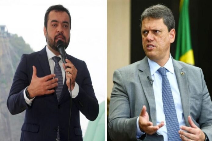 Castro e Tarcísio - Reprodução: Redes Sociais Castro e Tarcísio - Reprodução: Redes Sociais