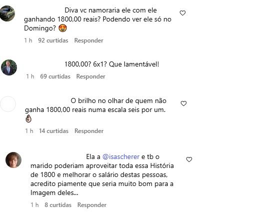 comentarioss nternautas relembram polêmica de Isa Scherer (Foto: Instagram)