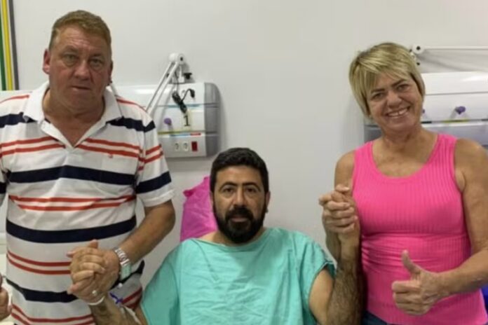 Candidato a prefeito Santana Emerick, Fernando Almeida e candidata a vice Márcia Pires — Foto: Reprodução / Instagram