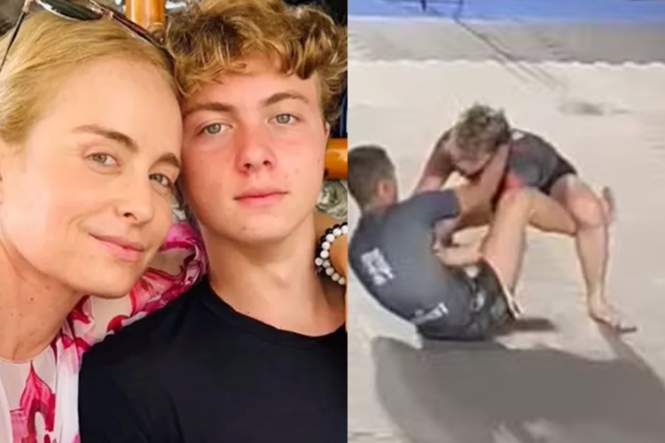 Benício e Angélica (Foto: Reprodução)