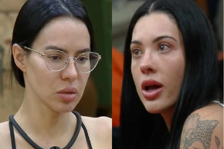 Tàmires e Rayane armam barraco com direito a ofensas pesadas em A Fazenda 17 (Foto: RecordPlus)