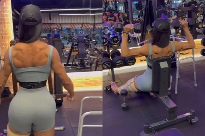 Gracyanne treinando Gracyanne treinando