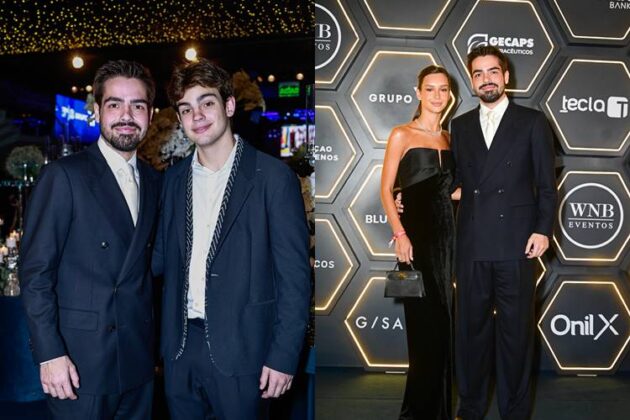 Jo&atilde;o Silva com o irm&atilde;o e a namorada